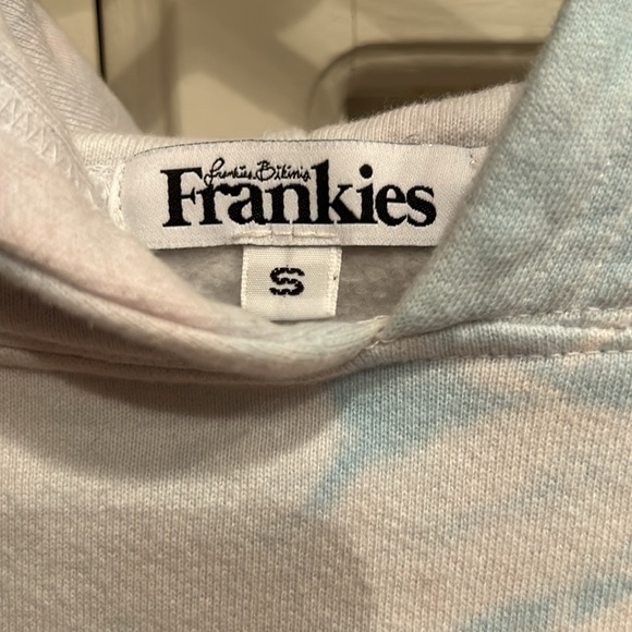 Frankies Bikinis Tie Dye Burl Cropped Sweatshirt - Picture 6 of 8